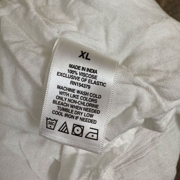 Aeropostale White High-Waisted Lace-Trim Flippy Skirt Skort XL - Picture 4 of 11